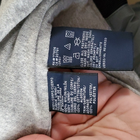 Tommy Hilfiger Gray Nylon Jacket Size XL Vintage - Picture 9 of 10